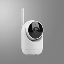 Foto realista de câmera de segurança para e-commerce. Produto físico real, proporções corretas. Enquadramento vertical (1:1 – padrão Shopify), produto centralizado. Iluminação de estúdio uniforme com reflexos naturais na lente e no corpo do produto. Fundo neutro limpo em tom cinza ou grafite, com espaço vazio no canto superior esquerdo. Sem pessoas, sem textos. Alta resolução (mínimo 2000×2000 px), nitidez profissional, pronta para loja Shopify.

PRODUTO:Câmera de Segurança Wi-Fi Interna Full HD